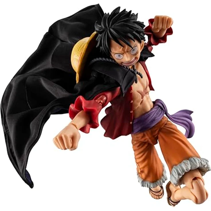 MegaHouse One Piece Variable Action Heroes Actionfigur Monkey D. Luffy Ver. 1.5, 17 cm, beweglich mit Standfuß, offizielles Lizenzprodukt – Bild 4