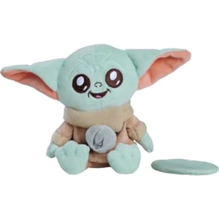 Simba Toys Star Wars Grogu Plüschtier Schulter-Kuscheltier, 12cm mit magnetischer Befestigung, geeignet ab 0 Monaten – Bild 2