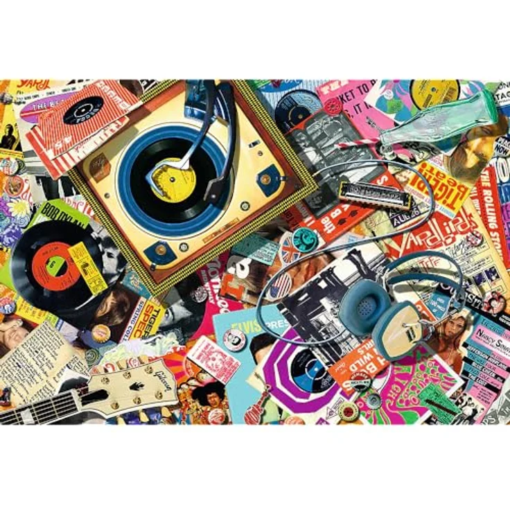 Trefl - Holz Puzzle: In der Welt der Musik - 500+1 Teile, Wood Craft, Unregelmäßige Formen, 50 Figuren, Modernes Premium Puzzlespiel, DIY, für Erwachsene und Kinder ab 12 Jahren – Bild 2