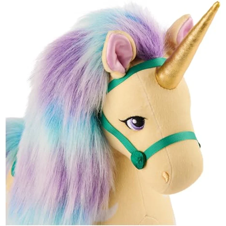 Unicorn Academy Leaf Plüschtier, Einhorn-Spielzeug aus weichem Plüsch, gelb, 38 cm, geeignet für Mädchen ab 1 Jahr – Bild 3