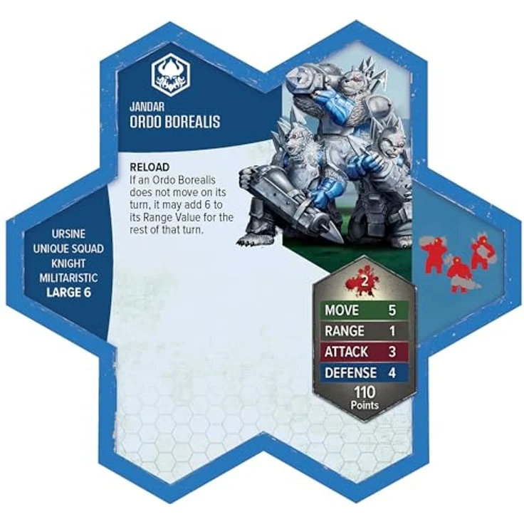 Renegade Heroscape Erweiterung Rising Tide - Knight Primus Adelbern & Ordo Borealis Army, 4 detaillierte Miniaturen, kompatibel mit Master Sets – Bild 4