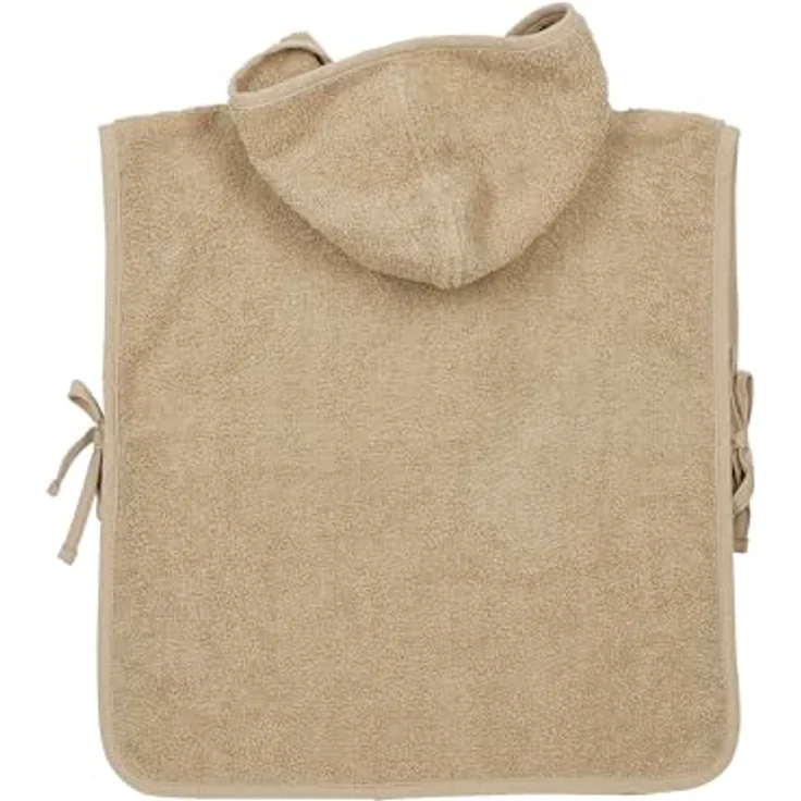Meyco Baby Badeponcho 9999 Sand, Baumwolle mit Seil/Bändchen, für 1-3 Jahre – Bild 2