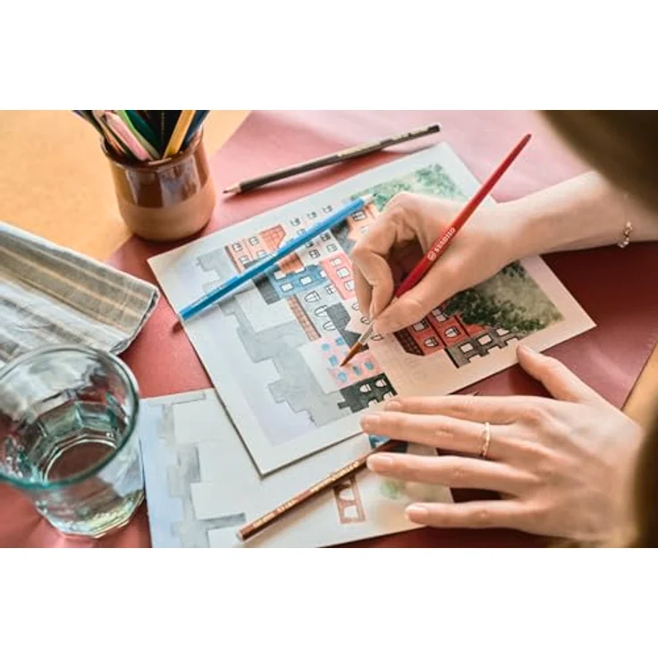 STABILO Aquarell Buntstift aquacolor, wasservermalbar Einzelstift in mehreren Farbvarianten – Bild 6