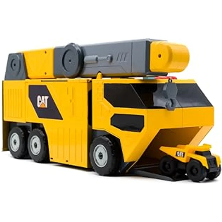 No Name CAT Little Machines Jumbo Kran Spielset, mit beweglichem Kran, Lichtern und Geräuschen, für Kinder ab 3 Jahren – Bild 2