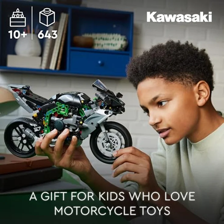 LEGO Technic 42170 Kawasaki Ninja H2R Motorrad-Spielzeug, Maßstabsgetreuer Modellbausatz für Kinder ab 10 Jahren, Ideal als Geschenk, Hochwertiges Sammlerstück – Bild 2