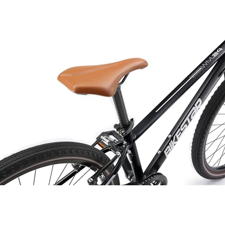 BIKESTAR Leichtgewicht 9 kg Kinder Jugend Fahrrad Aluminium ab 8-9 Jahre | 24 Zoll 8 Gang Shimano Schaltung Ultra Leicht | Schwarz – Bild 5