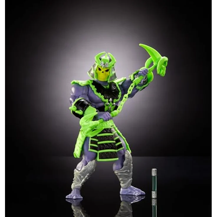 Masters of the Universe MOTU Origins Turtles of Grayskull Skeletor, bewegliche Actionfigur mit 16 Bewegungspunkten und Zubehör, ca. 14 cm, Samurai-Stil – Bild 5