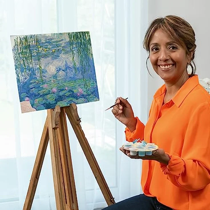 Ravensburger CreArt - Malen nach Zahlen 23651 ART Collection: Waterlilies (Monet) ab 14 Jahren – Bild 3