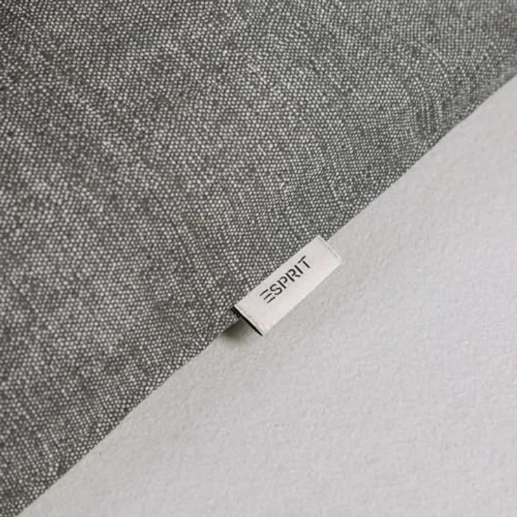 Esprit Home NEU! Premium Bettwäsche 155 x 220 cm Baumwolle 2teilig - Anthrazit - inkl. einem Kopfkissenbezug 80x80cm - Sportliche Längsstreifen & ESPRIT Logostickerei – Bild 5