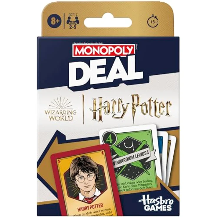Monopoly Monopoly Deal: Harry Potter Kartenspiel - Familienspiel für 2 bis 5 Spieler ab 8 Jahren, inspireiert von der Wizarding World, schnelles Spiel in 15 Minuten – Bild 1