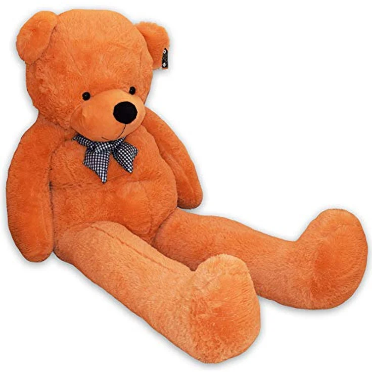 TE-Trend XXL Plüschbär 200cm Hellbraun - riesen Kuscheltier mit Schleife - waschbar & EN71-zertifiziert – Bild 1