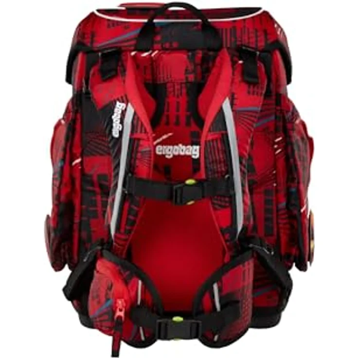 ergobag cubo Schulranzen-Set „AlarmBärreitschaft“, 5-teilig, mit Rückenpolsterung und Höhenverstellsystem, auslaufsicher, inklusive Kletties zur Individualisierung – Bild 4