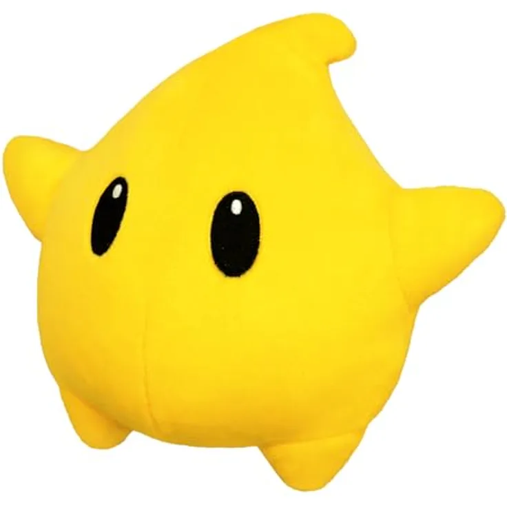 Sanei SANE78058 Super Mario Plüschfigur Luma, 12 cm groß, Sammelfigur aus Super Mario Galaxy