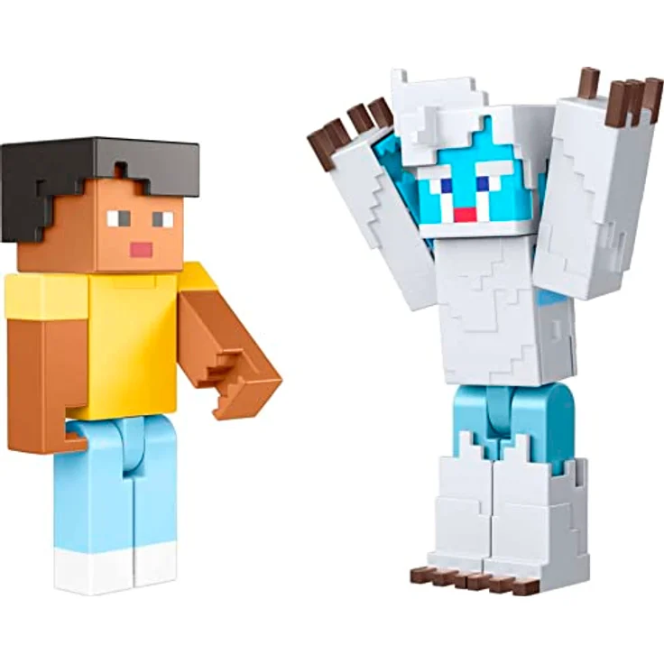 Minecraft Creator Storypack, Sammelfiguren Set mit 2 Actionfiguren und 3 DLCs für Camp Enderwood – Bild 4