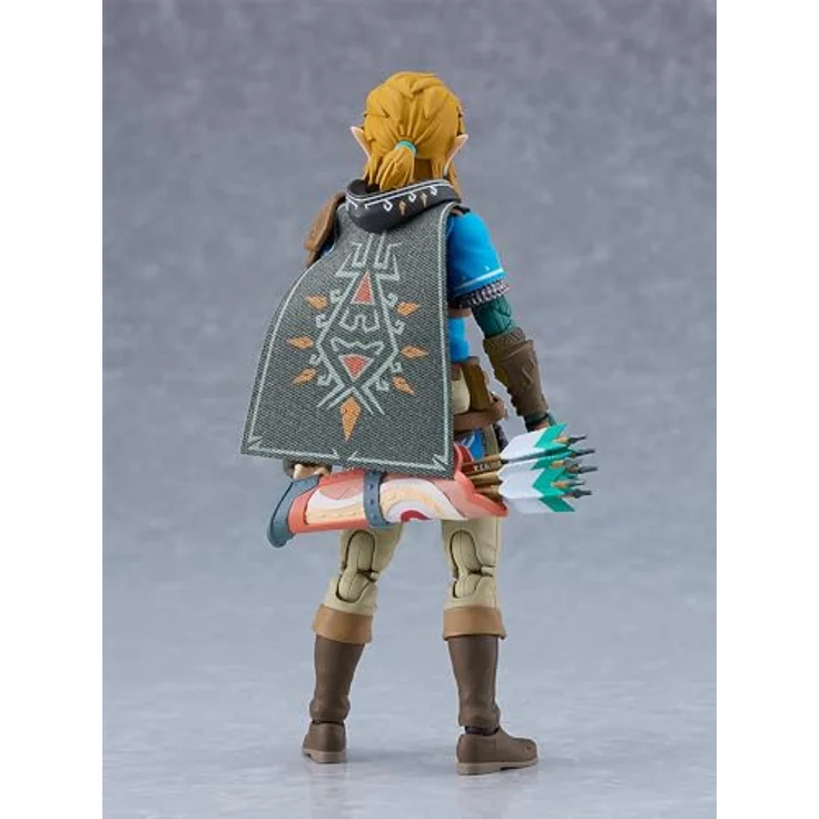 Good Smile Company Link Fig. 15 cm Figma Figur aus The Legend of Zelda: Tears of the Kingdom mit Meisterschwert, Hyliano-Schild und mehreren Gesichtsplatten – Bild 3