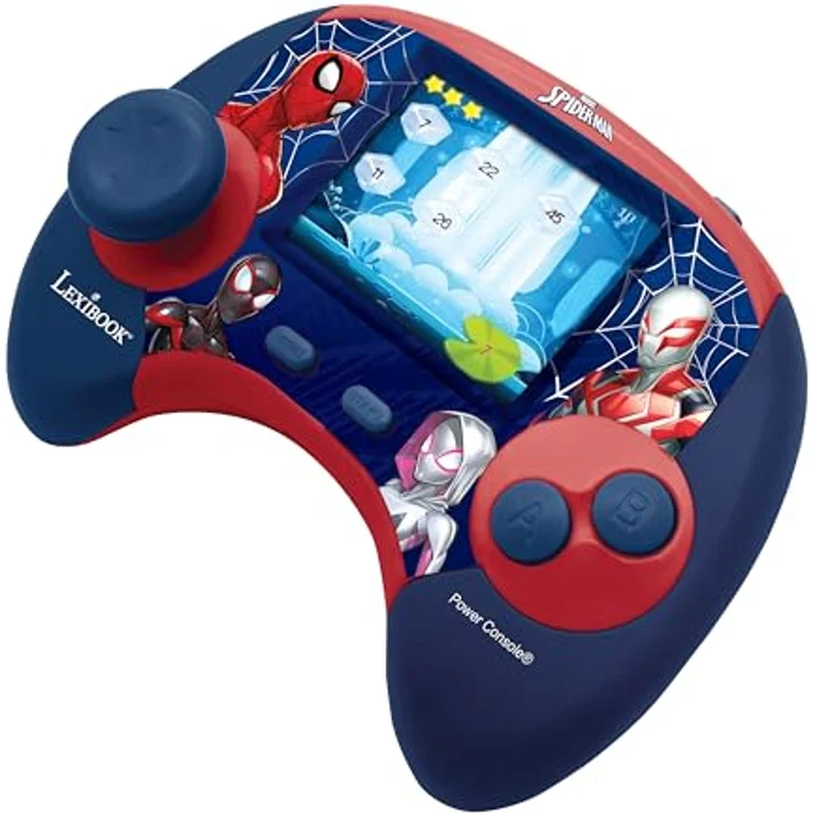 Lexibook Spider-Man Educational Bilingual Console mit 2,8 Zoll LCD Bildschirm, Englisch/Französisch, interaktive Lerninhalte, wiederaufladbare Batterie – Bild 2