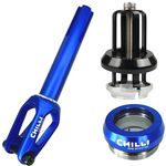 Chilli Stuntscooter Chilli Pro Scooters Slim Cut Stunt-Scooter Fork IHC Kit + Headset Blau, Aluminium, CNC gefräst, inkl. Achsbolzen