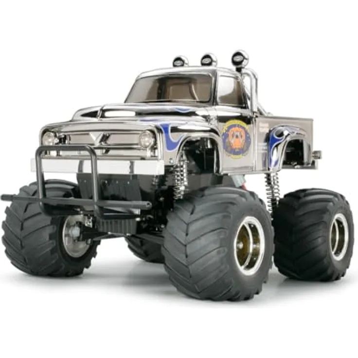 TAMIYA 300058365-1:12 RC Midnight Pumpkin Metallic/Chrome, RC Auto mit 540 Motor und ABS Kastenrahmen