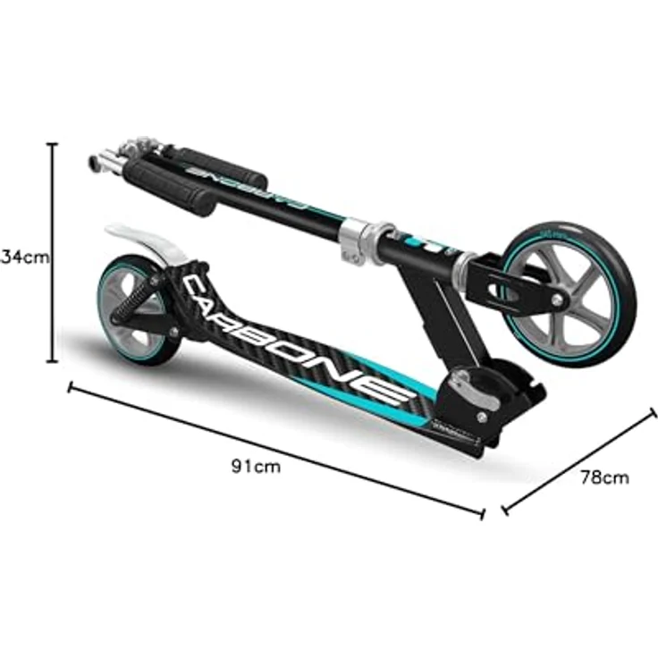 STAMP JK525145, Kinder Kickbike-Roller mit höhenverstellbarem Lenker, doppelter Federung und 145 mm Rädern, Unisex bis 100 kg – Bild 8