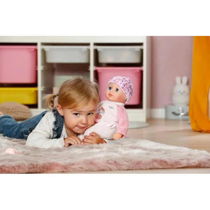 Baby Born Babypuppe Anna Rosé, 36 cm mit weichem Stoffkörper und Schlafaugen, inkl. Strampler und Mütze – Bild 6