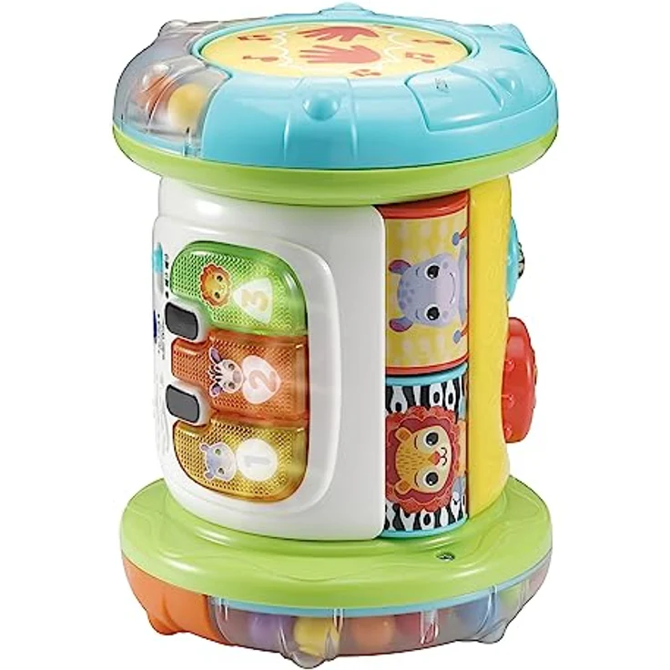 VTech Baby 3-in-1 Rollende Entdecker-Trommel – Interaktives Babyspielzeug mit Musik – Für Kinder von 9-36 Monaten, bunt – Bild 2