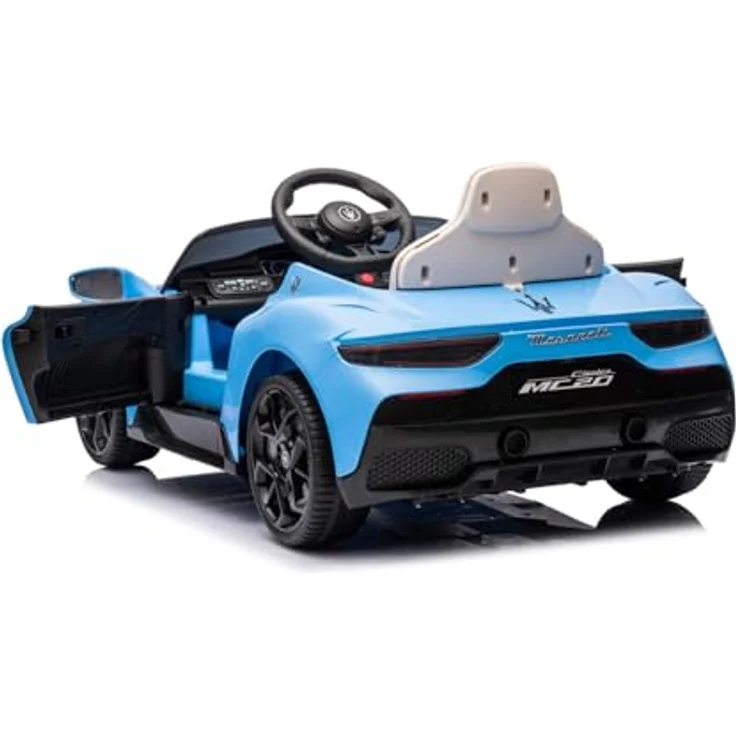 Sun Baby Kinder Elektroauto Maserati GT Cabrio Kinderauto blau, 12V, 2 Motoren, MP3, Fernsteuerung, Sicherheitsgurte – Bild 2