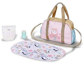 BABY born Wickeltasche, Puppenwickeltasche mit Blumen