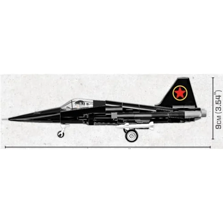 COBI 5859 TOP Gun (1986) MIG-28 Aircraft Amerikanisch Bausteine, Multicolor, ONE Size - Hochwertige Klemmbausteine mit flexibler Gestaltung – Bild 4