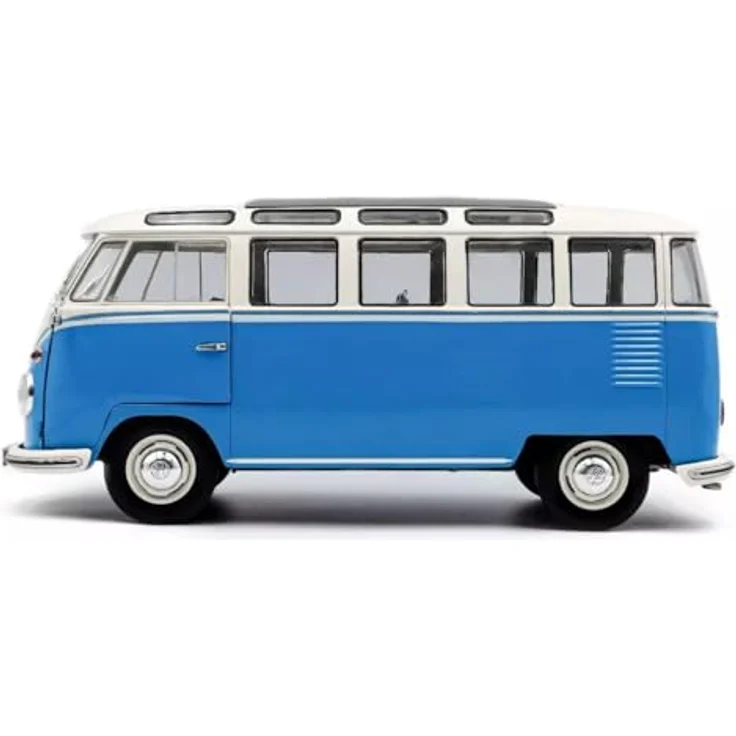 Solido 1:18 VW T1 21 Windows, Die-Cast Modellfahrzeug in blau/weiß, ideal als Geschenk – Bild 2