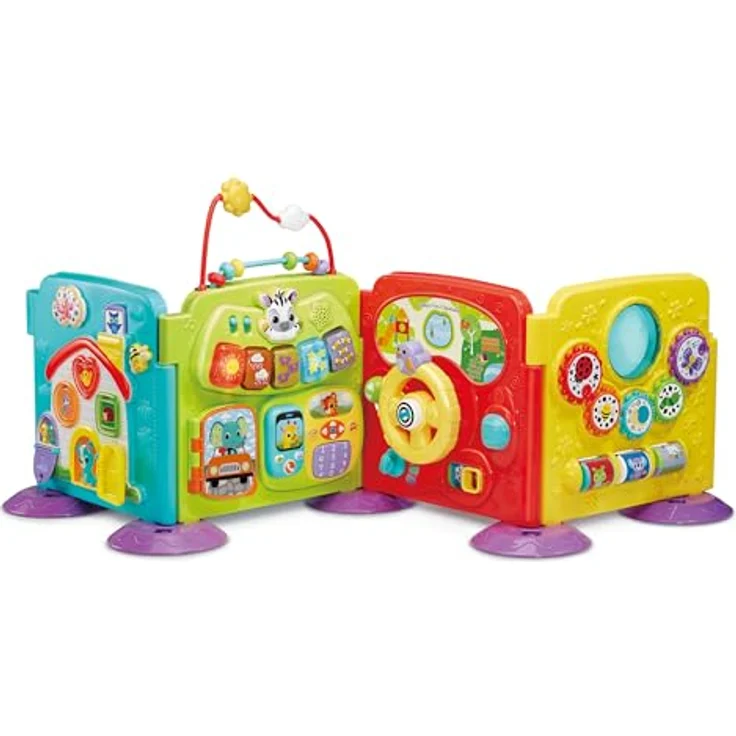 Vtech® Lernspielzeug Babys 3-in-1 Spielwelt, Farbenfrohes Lernspielzeug mit Licht und Sound, 4 individuell gestaltbare Seiten – Bild 1