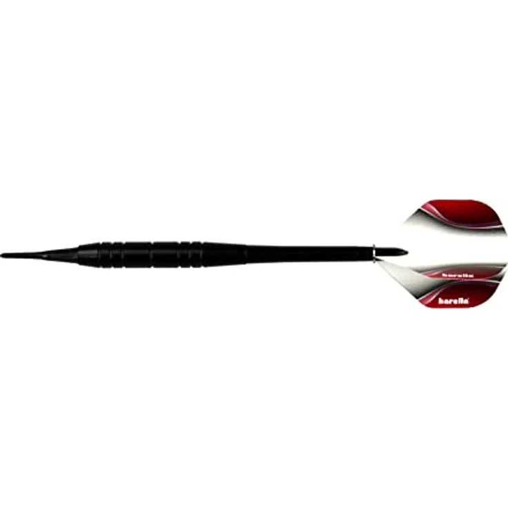 Karella Softdart Blackstar 18 g, Dartpfeile aus Messing mit Nylonschaft und 100 Mic. Flights – Bild 1