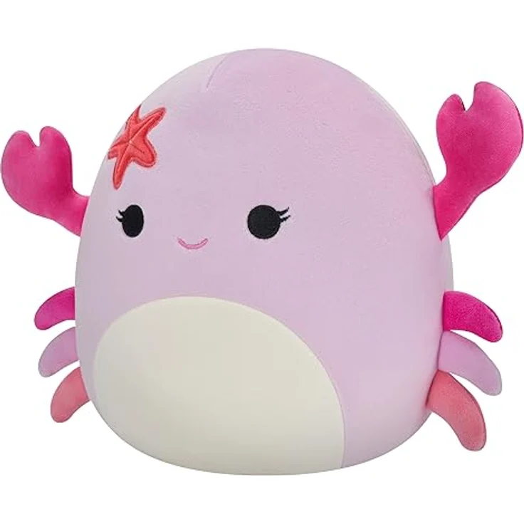 Squishmallows Original 7,5 Zoll Cailey – Pink Crab – Ultrasoft Stuffed Animal Plush Toy von Kellytoy – Bild 2