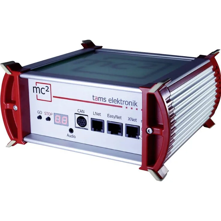 Tams Elektronik Digitalzentrale MasterControl.2 (mc²) Modellbau Zubehör, universell für verschiedene Steuergeräte, mit integriertem Web-Interface und RGB-LEDs, 6,5 A Booster, LAN-Schnittstelle, 32-Bit-Prozessor.