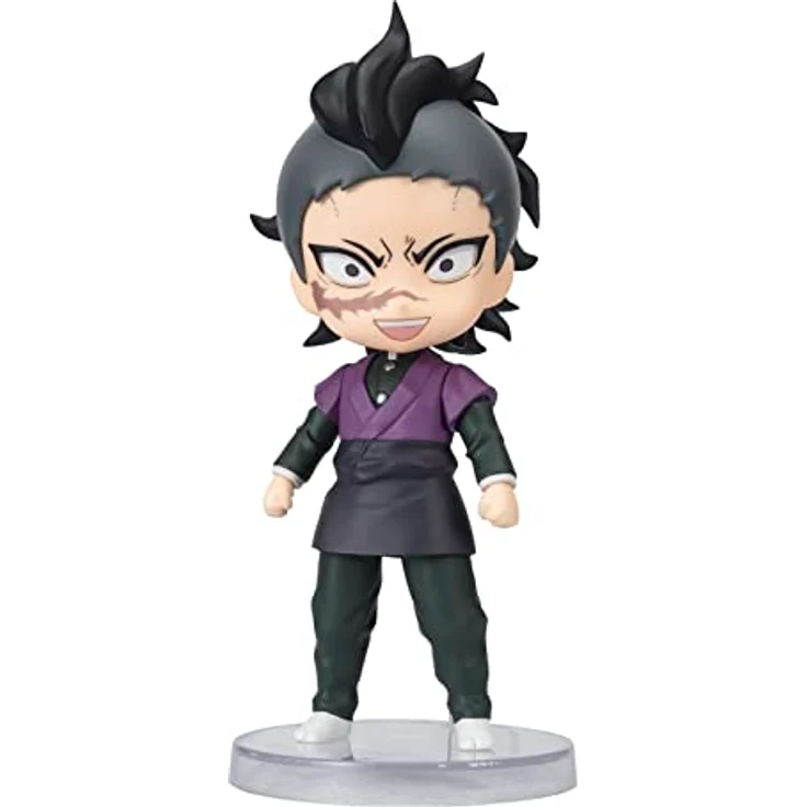 TAMASHII NATIONS Demon Slayer Kimetsu no Yaiba Genya, Figuarts Mini Action Figure, ca. 8,9 cm, inklusive optionaler Armteile und Ständer – Bild 1