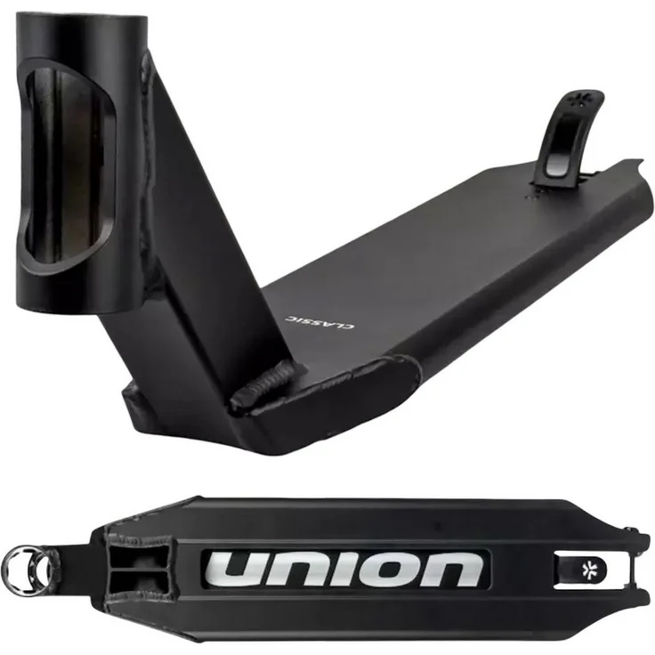 Union Stuntscooter Union Classic Pro Stunt-Scooter Deck, 460mm Länge, 130mm Breite, leichtes Aluminium, schwarz