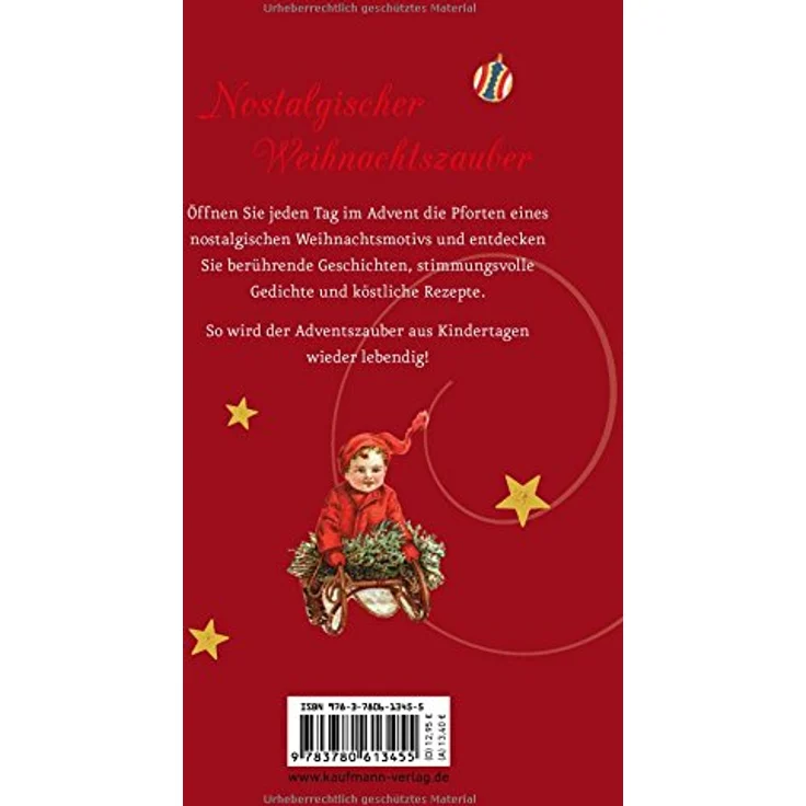 Kaufmann Fröhliche Weihnacht überall, nostalgischer Adventskalender mit weihnachtlichen Illustrationen und Geschichten – Bild 2