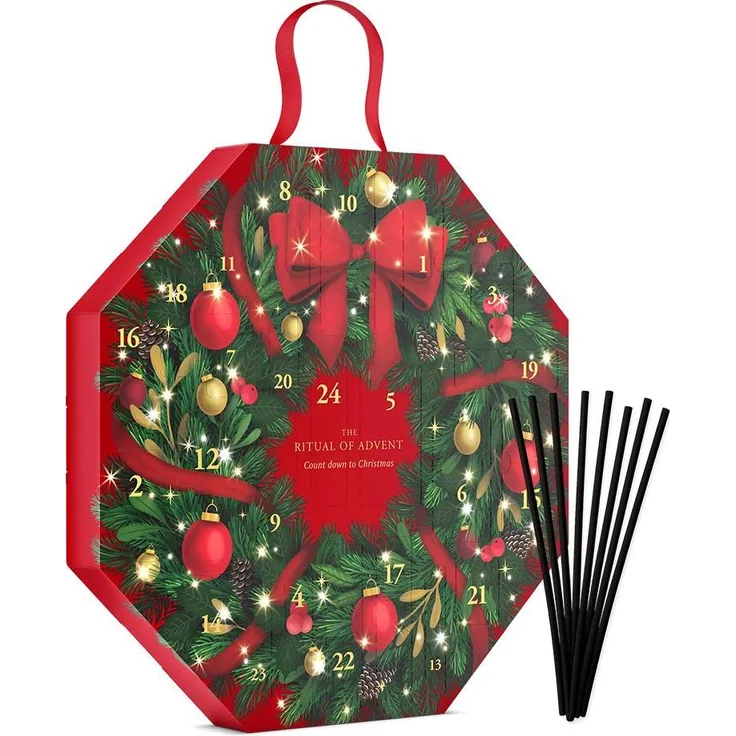 Rituals Adventskalender Classic 2025, 24 luxuriöse Produkte mit Zusatz-Duftstäbchen für Mini-Diffusoren