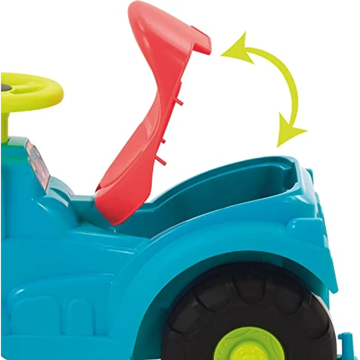 Ecoiffier – Rutschauto mit Rasenmäher – 2in1 Kindertraktor mit Anhänger und Rasenmäher, Gartenspielzeug für Kinder ab 12 Monaten – Bild 5