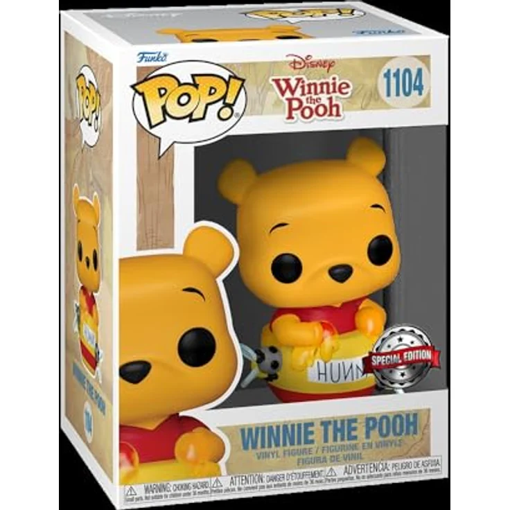 Funko Pop Winnie Pooh #1104, Exclusive Special Edition Sammelfigur mit Special Edition Aufkleber – Bild 1