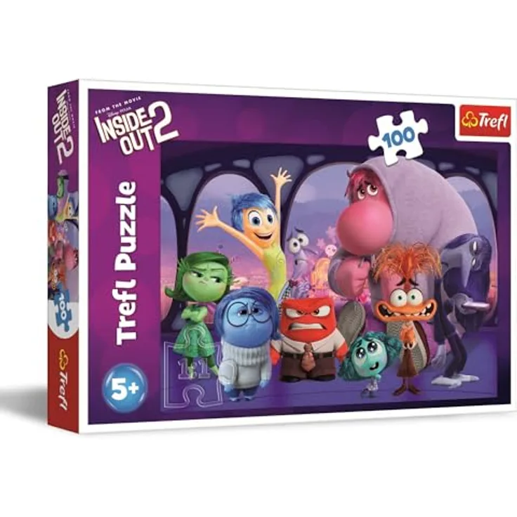 Trefl Inside Out 2, Alles Steht Kopf - 100 Teile Puzzle mit bunten Illustrationen der Filmhelden, für Kinder ab 5 Jahren, Größe 410 x 275 mm