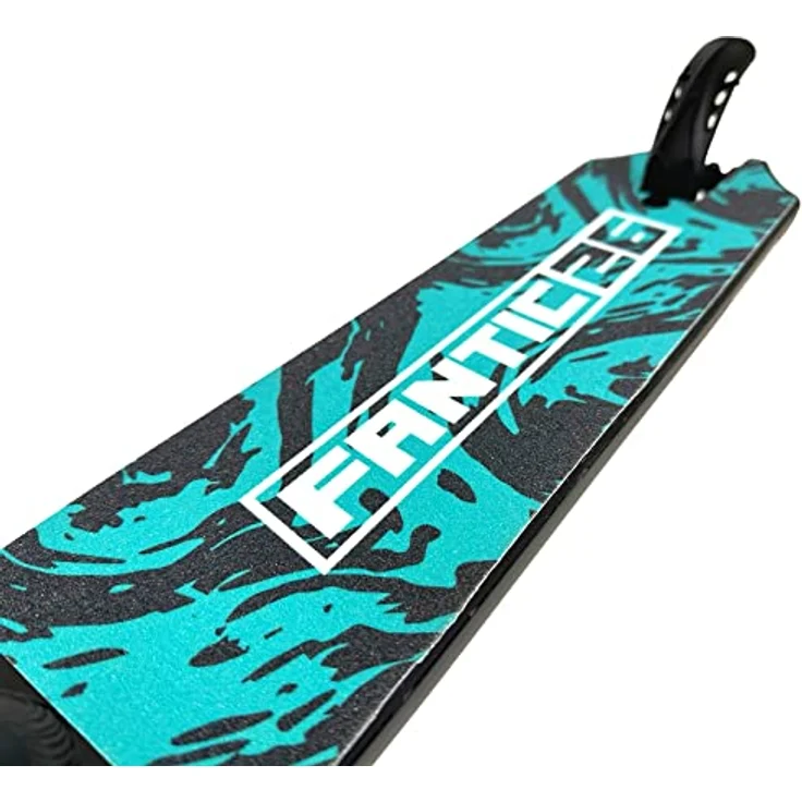 Fantic26 Stuntscooter Fantic26 Stunt-Scooter Griptape 58,5cm x 15,5cm Swirl Schwarz/Mint, extra starker Kleber und reißfestes PVC Material – Bild 3