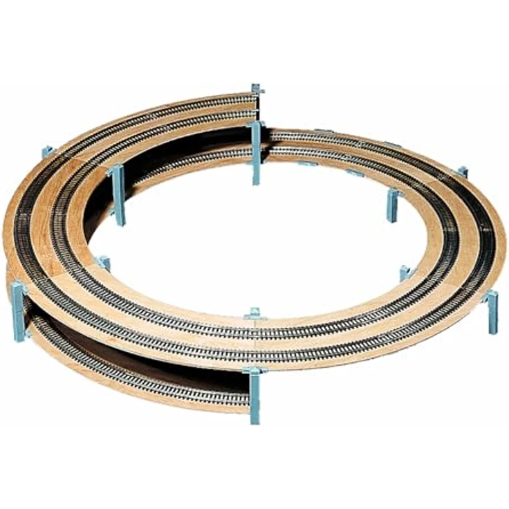 Noch Gleisw Grundk, 1-2 gleisig, 515 mm - Modellbau Schienen und Weichen, für H0 Modellierung, Einzel- oder Doppelbahn, von Noch – Bild 2