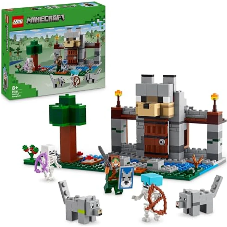 LEGO® Konstruktionsspielsteine Die Wolfsfestung (21261), LEGO Minecraft, (312 St), Made in Europe – Bild 2