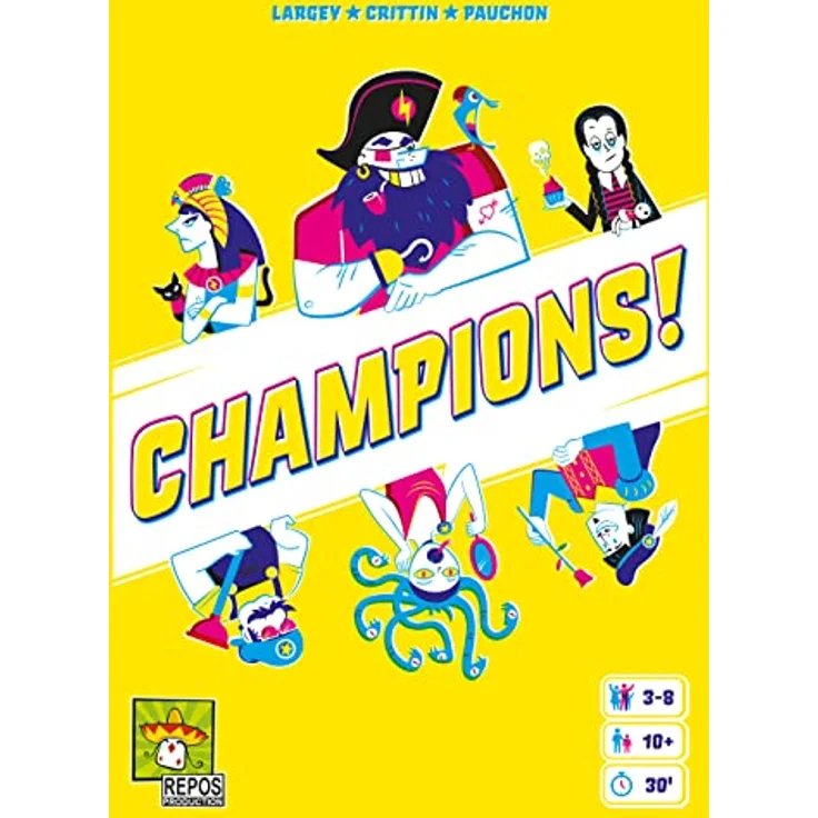 Repos Production | Champions! | Partyspiel | Kartenspiel | 3-8 Spieler | Ab 10+ Jahren | 30 Minuten | Deutsch – Bild 2