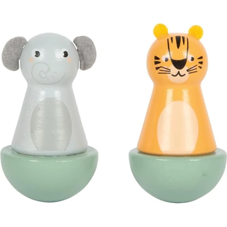 small Foot Spieluhr „Safari“, aus FSC® 100%-zertifiziertem Holz mit Tiger und Elefant, für Kinder ab 2 Jahren, Höhe 12 cm, Melodie „Twinkle Twinkle Little Star“ – Bild 4