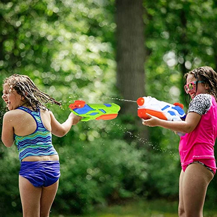 MOZOOSON Wasserpistole Wasserspielzeug 3er Set, leistungsstarke Spritzpistolen mit 300ml Kapazität und bis zu 12 Meter Reichweite für Kinder – Bild 4