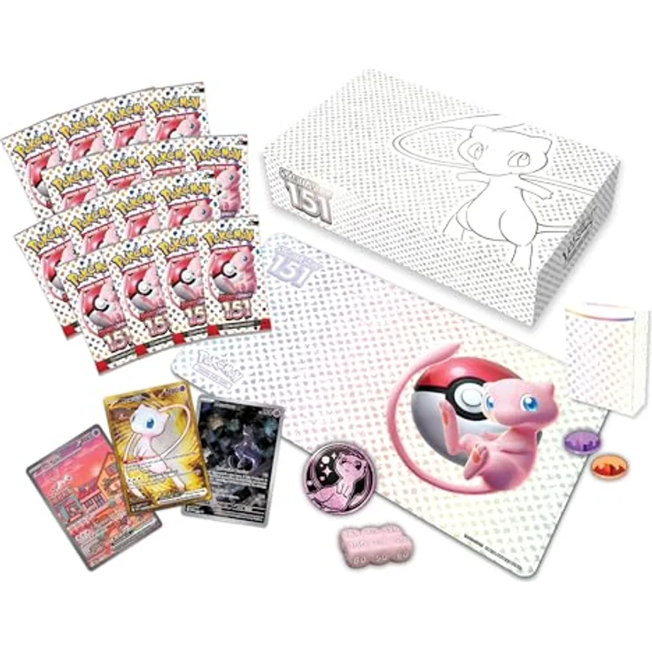 Pokémon 151 Ultra Premium Collection - EN, Sammelkartenspiel Set mit Mew Ex und Zubehör in metallischer Ausführung – Bild 5