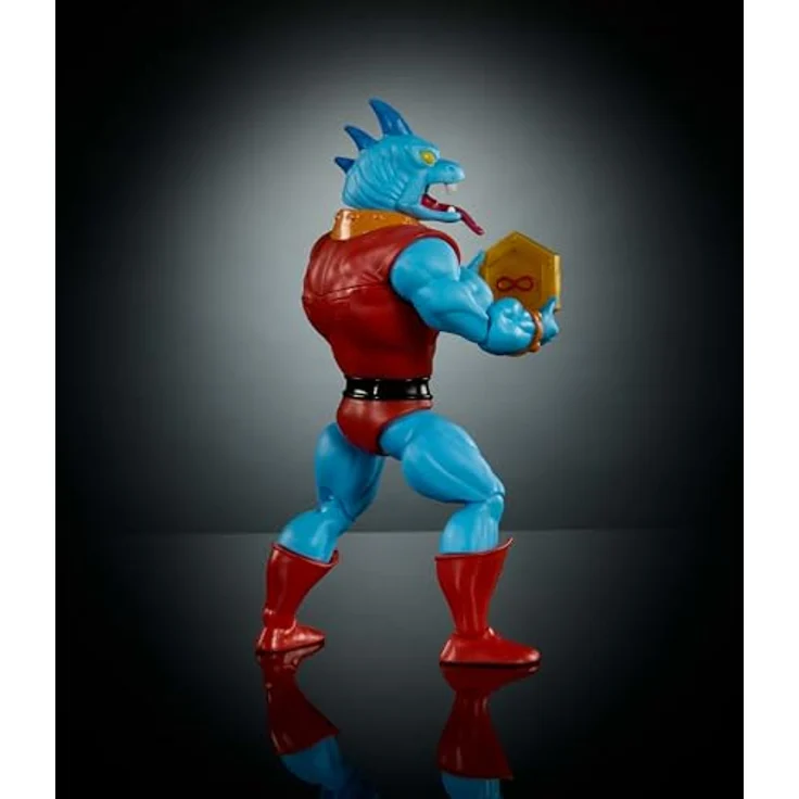 Masters of the Universe Origins Fang Man Actionfigur, 14 cm Bösewicht mit Reißzähnen und Rad der Unendlichkeit, detailreiches Design, JBM91 – Bild 5