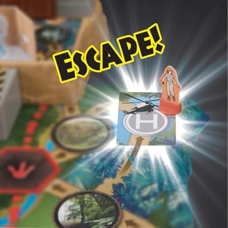 EPOCH Games, Jurassic World - T-Rex Panic, 7514, Dinosaurier Spielzeug, Brettspiel für Kinder ab 6 Jahren, Actionreiches Familienspiel – Bild 4