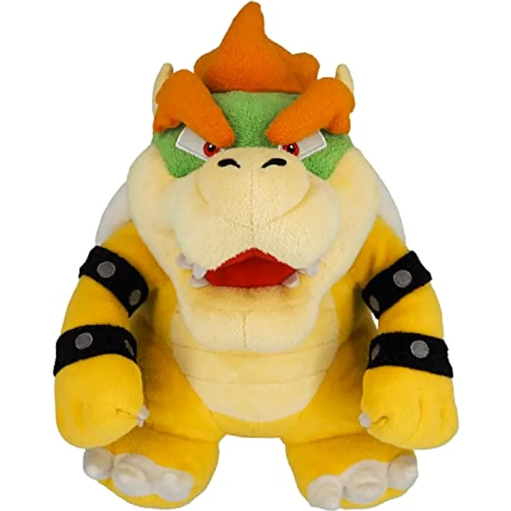 Together Plus Nintendo Together+ Super Mario Plüschtier, Bowser, 26 cm, offizielles Merchandising, hochwertige Verarbeitung